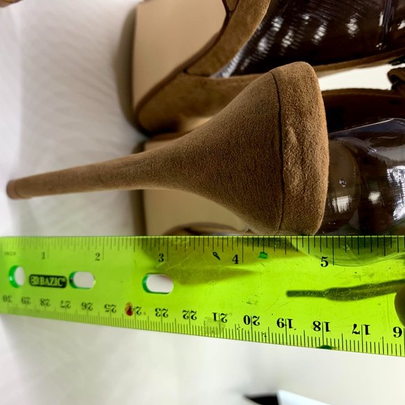 Shoe Dazzle Open toe lace up bootie - Picture 5 of 6